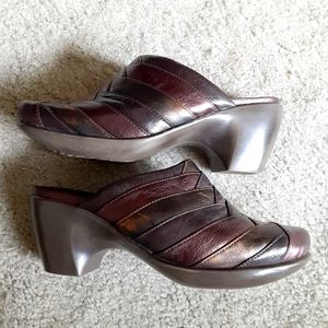 NAOT Bronze Metallic Clogs